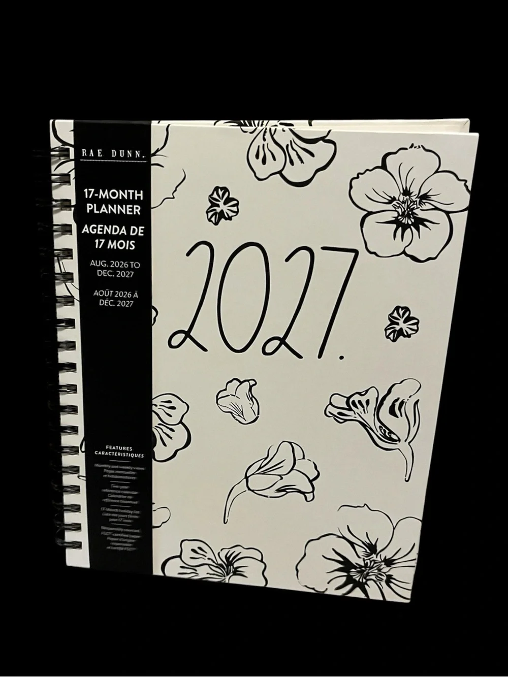 🆕 Rae Dunn 2027 Floral  Planner 17 Month
